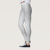 Leggings Aspect texturé blanc (Gauche)