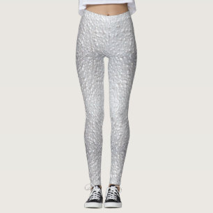 Leggings Aspect texturé blanc