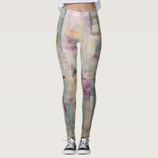 Leggings Assez dans des guêtres roses - couleurs lumineuses