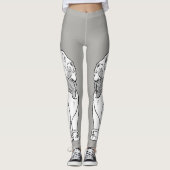 Leggings Assistant vintage d'Oz, Lion courageux (Devant)