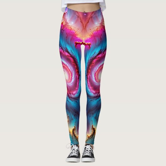 Leggings "Astralis" - Nebula et Galaxies (Devant)