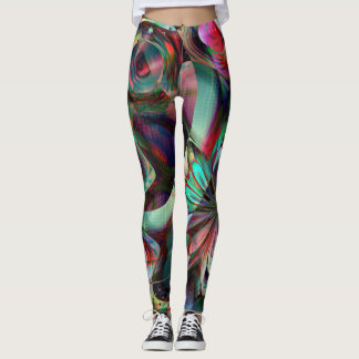 leggings astraux abstraits