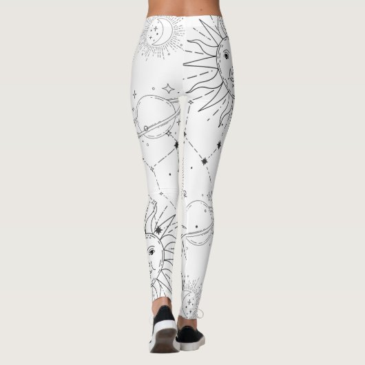 LEGGINGS ASTROLOGIE (BLANC) (Dos)