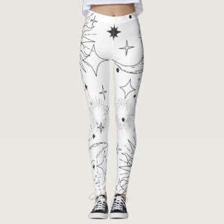 LEGGINGS ASTROLOGIE (BLANC)