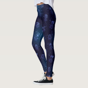 Leggings Astrologie Constellation Stars Espace Motif