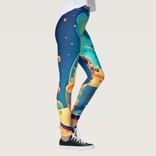 Leggings Astronaut Coffee Space Art (Droite)