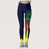 Leggings astronaute astronaute de vaisseau spatial de fusée (Devant)