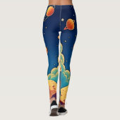 Leggings Astronaute Café Espace Art (Dos)