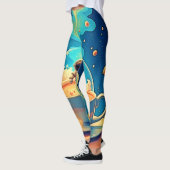 Leggings Astronaute Café Espace Art (Gauche)
