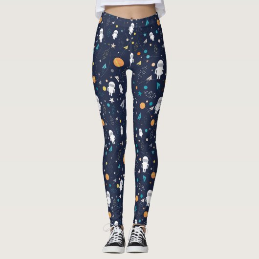 Leggings Astronaute de Doodle (Devant)
