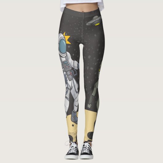 Leggings Astronaute et alien (Devant)