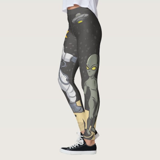 Leggings Astronaute et extraterrestre (Gauche)