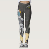 Leggings Astronaute et extraterrestre (Devant)