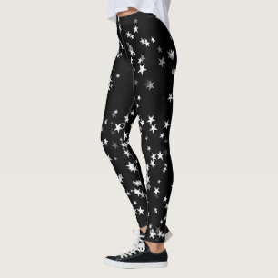 Leggings Astronomie Élégance étoile noire étoile de lux