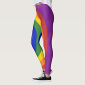 Leggings Asymétrique Rainbow Bullseye LGBT Pride (Gauche)