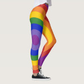 Leggings Asymétrique Rainbow Bullseye LGBT Pride (Droite)