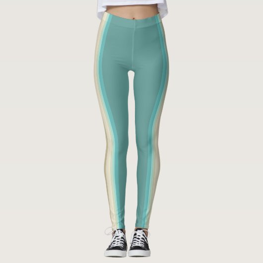 Leggings Athletic Stripe Pattern | Dual Tone (Devant)