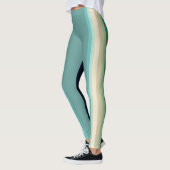 Leggings Athletic Stripe Pattern | Dual Tone (Gauche)