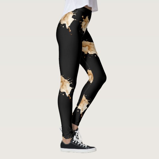 Leggings Athlétique Espresso Splash (Droite)