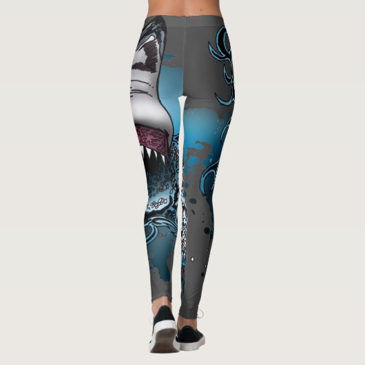 Leggings Attaque de requins (Dos)