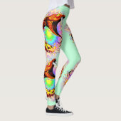Leggings Attaque de serpent Psychedelic Surreal Art (Droite)