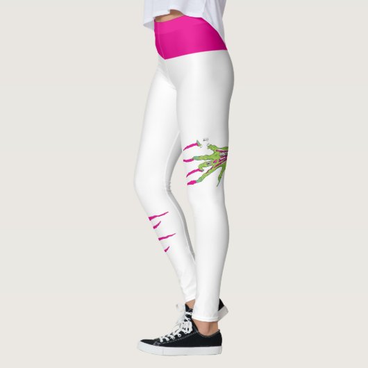 Leggings Attaque zombie funky ! Zombie déchiré (Gauche)