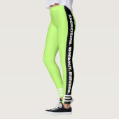 Leggings Attraper les yeux vert vif néon Exercice (Gauche)