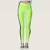 Leggings Attraper les yeux vert vif néon Exercice (Devant)