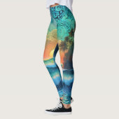Leggings Au-delà de Blues Seascape (Gauche)