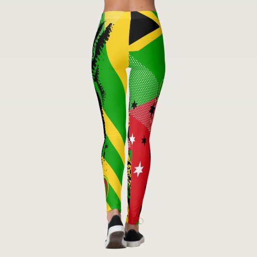 Leggings au Reggae jamaïcain (Dos)
