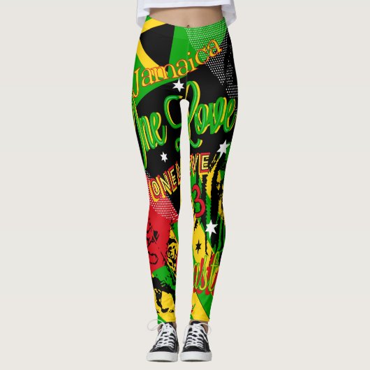 Leggings au Reggae jamaïcain (Devant)