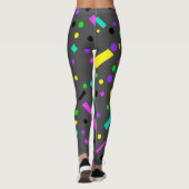 Leggings audacieux géométrie abstraite funky (Dos)