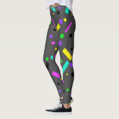 Leggings audacieux géométrie abstraite funky (Gauche)