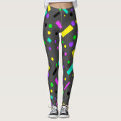 Leggings audacieux géométrie abstraite funky (Devant)