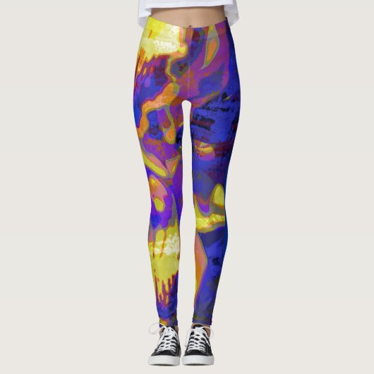 Leggings Aura d'orchidée (Devant)