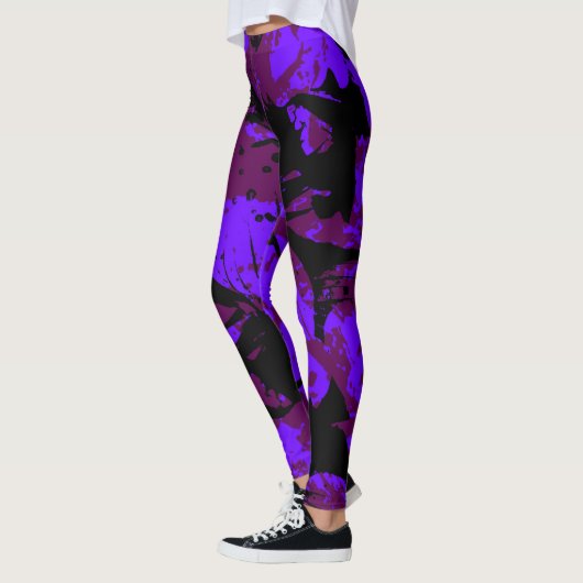 Leggings aura pourpre d'orchidée (Gauche)