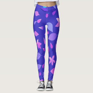 Leggings Aurora Bloom : Dégradé doux avec pétales de fleurs