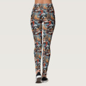 Leggings Australie Berger Dog Roller Dessous de verre Noël (Dos)
