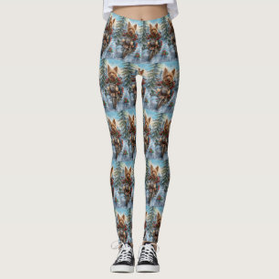 Leggings Australie Terrier équitation moto Noël