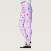 Leggings Autisme de couleur arc-en-ciel Pièces de puzzle su (Gauche)