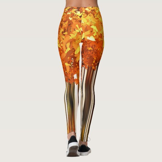 Leggings Automne Abstrait (Dos)
