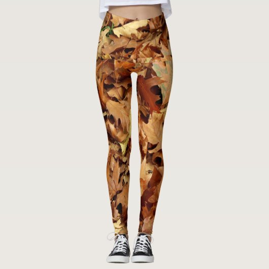 Leggings automne, feuille sec (Devant)