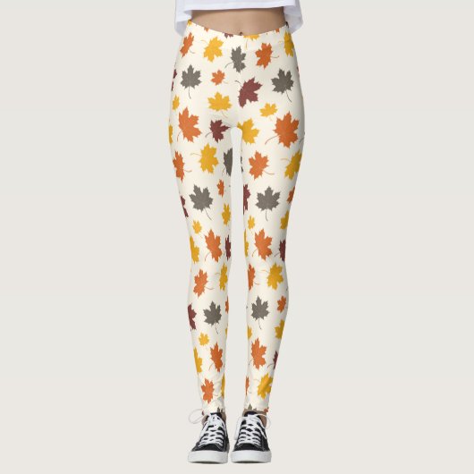 Leggings Automne Feuilles en chute (Devant)