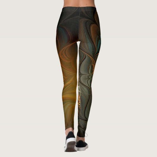 Leggings Automne fractal (Dos)