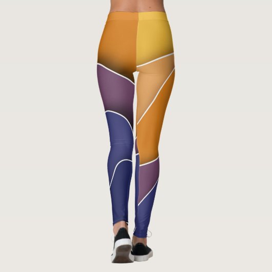 Leggings automne légendes abstraites (Dos)