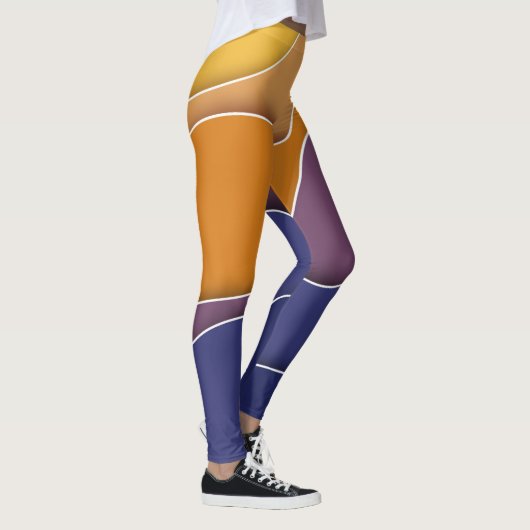 Leggings automne légendes abstraites (Droite)