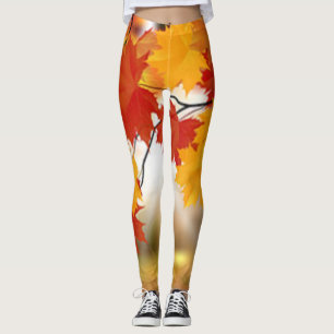 Leggings Automne - Octobre~ Halloween~Thanksgiving ~ Feuill