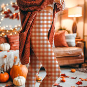 Leggings Automne Orange En vichy À damiers Plaid