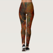 Leggings Automne profond Terre riche automne Abstrait (Dos)