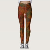 Leggings Automne profond Terre riche automne Abstrait (Devant)